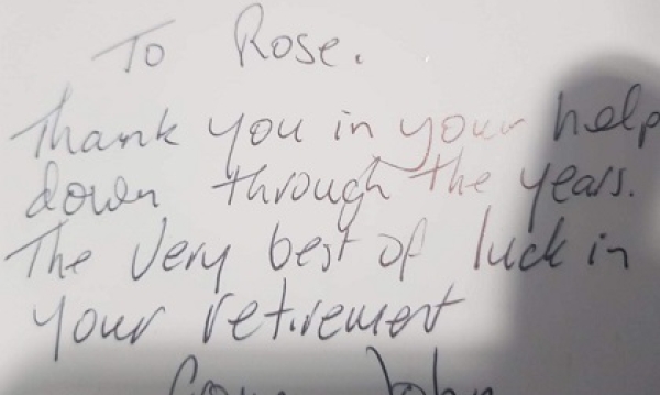 Goodbye Rose - welcome Elizabeth and Sarah