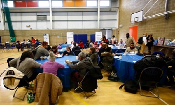 Service users on centre stage