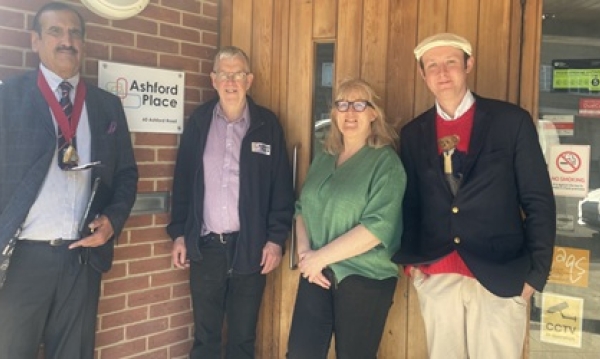 Welcoming the Mayor of Brent