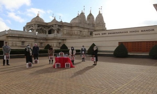 BAPS Shri Swaminarayan Temple, Neasden donated meals to Brent Thrive as part of Diwali
