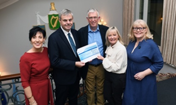 A heartfelt thank you to the Hospital Saturday Fund for their wonderful presentation of support at the Irish Embassy