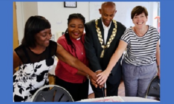 Smiles all round at the St Johns de café launch event