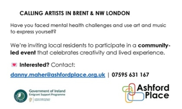 Call out for Lived Experience artists and musicians