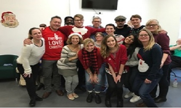 Chubb volunteers at the Ashford Place Christmas Party 2017