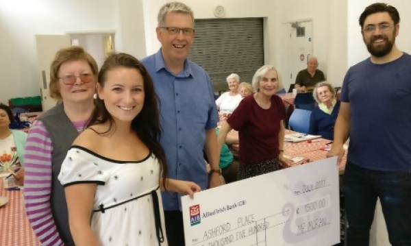 MP Moran raised £1500 towards our work with Irish elderly people