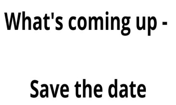 What's coming up